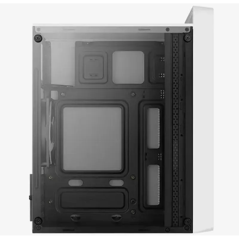 Obudowa PC AEROCOOL PGS CS-109-G-WT-v1 Mini Tower SPCC biała — microATX, GPU do 26 cm, FRGB, front mesh
