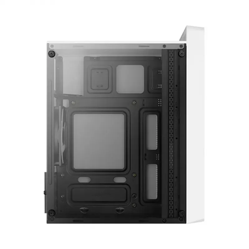 Obudowa PC AEROCOOL PGS CS-109-G-WT-v1 Mini Tower SPCC biała — microATX, GPU do 26 cm, FRGB, front mesh