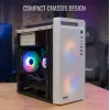 Obudowa PC AEROCOOL PGS CS-109-G-WT-v1 Mini Tower SPCC biała — microATX, GPU do 26 cm, FRGB, front mesh