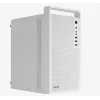 Obudowa PC AEROCOOL PGS CS-109-G-WT-v1 Mini Tower SPCC biała — microATX, GPU do 26 cm, FRGB, front mesh
