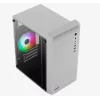 Obudowa PC AEROCOOL PGS CS-109-G-WT-v1 Mini Tower SPCC biała — microATX, GPU do 26 cm, FRGB, front mesh