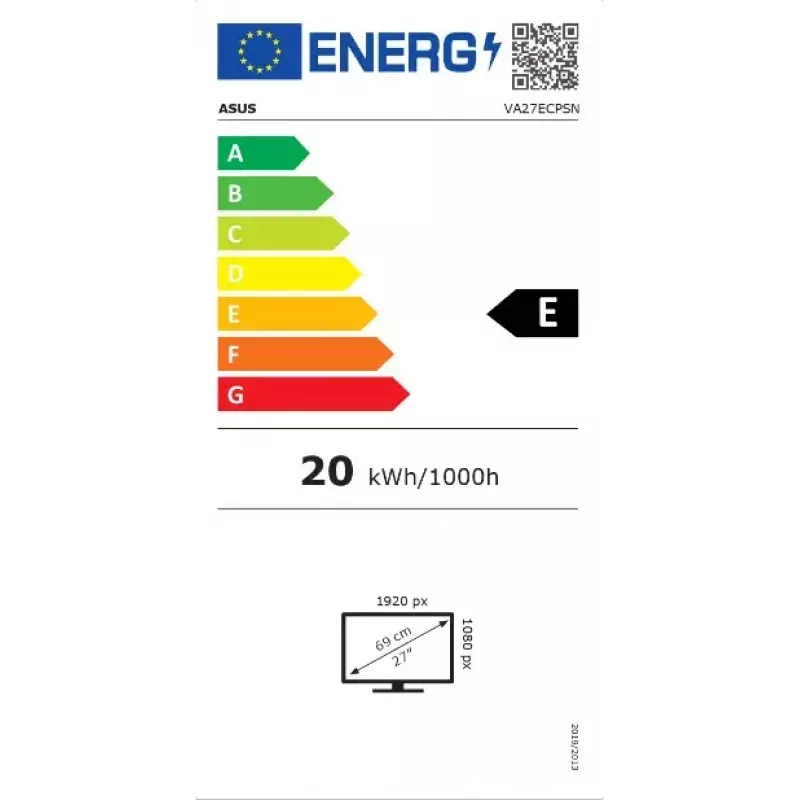 Monitor komputerowy ASUS VA27ECPSN 68,6 cm (27 cali) 1920 x 1080 pikseli Full HD LED Czarny