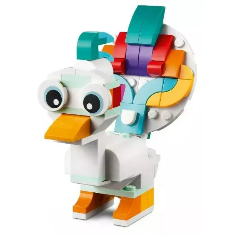 Zabawka konstrukcyjna LEGO Creator 3in1 31140 Magiczny Jednorożec, 145 elementów, wysokość 130 mm, wiek 7+
