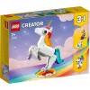 Zabawka konstrukcyjna LEGO Creator 3in1 31140 Magiczny Jednorożec, 145 elementów, wysokość 130 mm, wiek 7+