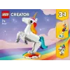 Zabawka konstrukcyjna LEGO Creator 3in1 31140 Magiczny Jednorożec, 145 elementów, wysokość 130 mm, wiek 7+