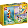Zabawka konstrukcyjna LEGO Creator 3in1 31140 Magiczny Jednorożec, 145 elementów, wysokość 130 mm, wiek 7+