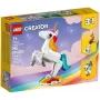 Zabawka konstrukcyjna LEGO Creator 3in1 31140 Magiczny Jednorożec, 145 elementów, wysokość 130 mm, wiek 7+