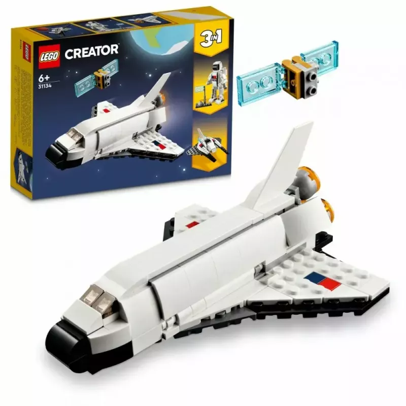 Zestaw konstrukcyjny LEGO Creator 3-w-1 Prom kosmiczny 31134 — 144 elementy, dla dzieci od 6 lat, 160×120×60 mm