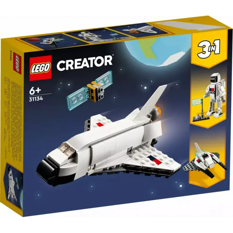Zestaw konstrukcyjny LEGO Creator 3-w-1 Prom kosmiczny 31134 — 144 elementy, dla dzieci od 6 lat, 160×120×60 mm