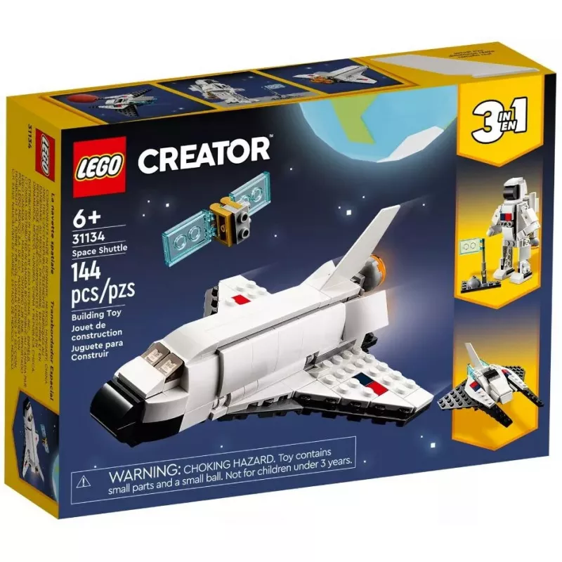 Zestaw konstrukcyjny LEGO Creator 3-w-1 Prom kosmiczny 31134 — 144 elementy, dla dzieci od 6 lat, 160×120×60 mm