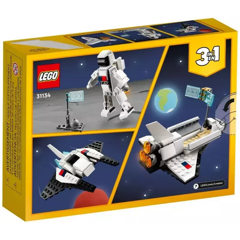 Zestaw konstrukcyjny LEGO Creator 3-w-1 Prom kosmiczny 31134 — 144 elementy, dla dzieci od 6 lat, 160×120×60 mm