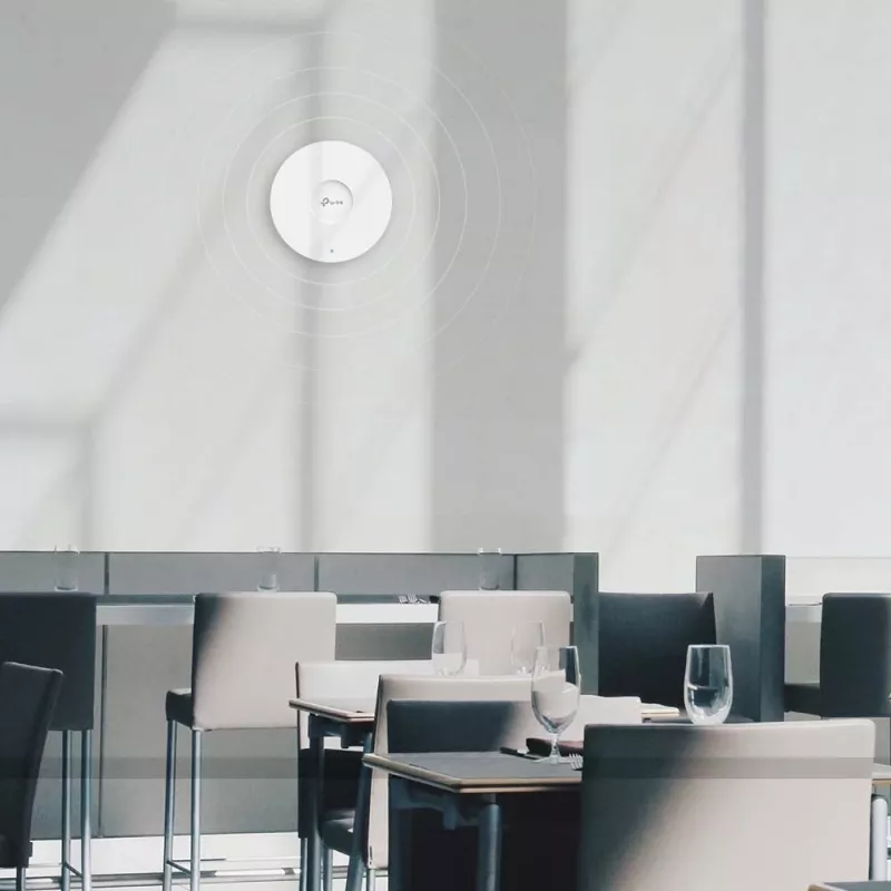 Punkt dostępowy TP-Link Omada AX1800 WiFi 6 do montażu sufitowego, 2.4 GHz, 5 GHz, 1775 Mbit/s, HTTPS, SNMP, SNMPv2, SNMPv3, WPA, WPA2, WPA3, 100,1000 Mbit/s