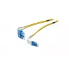 DIGITUS Kabel światłowodowy krosowy, LC na SC OS2, jednomodowy 09/125 µ, dupleks, długość 1m
