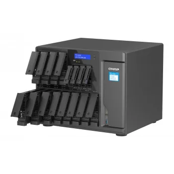 QNAP TS-1655 NAS Tower Intel Atom® C5125 8 GB DDR4 0 TB QNAP Turbo System Czarny