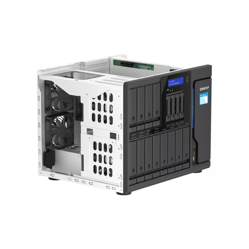 QNAP TS-1655 NAS Tower Intel Atom® C5125 8 GB DDR4 0 TB QNAP Turbo System Czarny