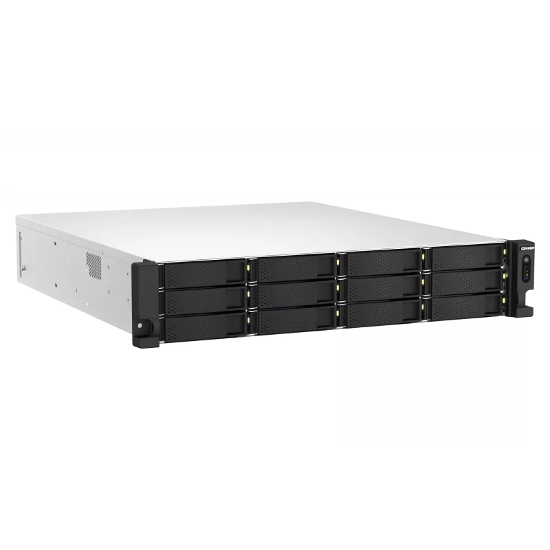 QNAP TS-h1887XU-RP NAS Rack (2U) Intel Xeon E E-2334 16 GB DDR4 0 TB QuTS hero Czarny, Biały