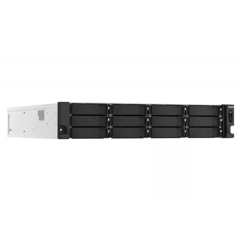 QNAP TS-H1887XU-RP NAS Rack (2U) Intel Xeon E E-2336 32 GB DDR4 0 TB QuTS hero Czarny, Biały