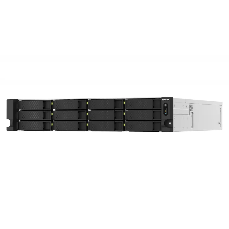 QNAP TS-H1887XU-RP NAS Rack (2U) Intel Xeon E E-2336 32 GB DDR4 0 TB QuTS hero Czarny, Biały