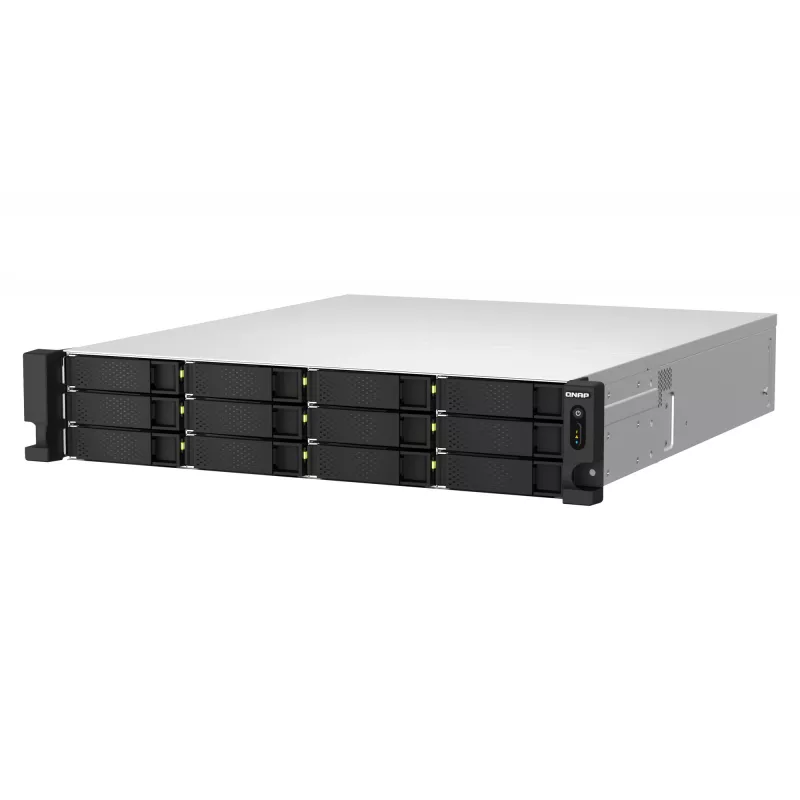 QNAP TS-H1887XU-RP NAS Rack (2U) Intel Xeon E E-2336 32 GB DDR4 0 TB QuTS hero Czarny, Biały