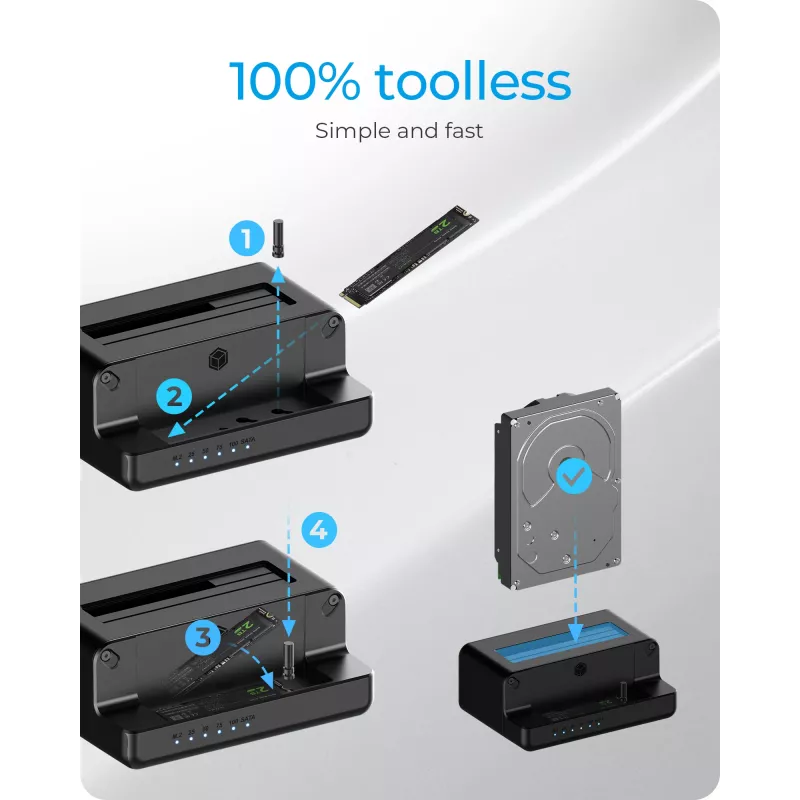 ICY BOX IB-2914MSCL-C31 USB 3.2 Gen 2 (3.1 Gen 2) Type-C Czarny
