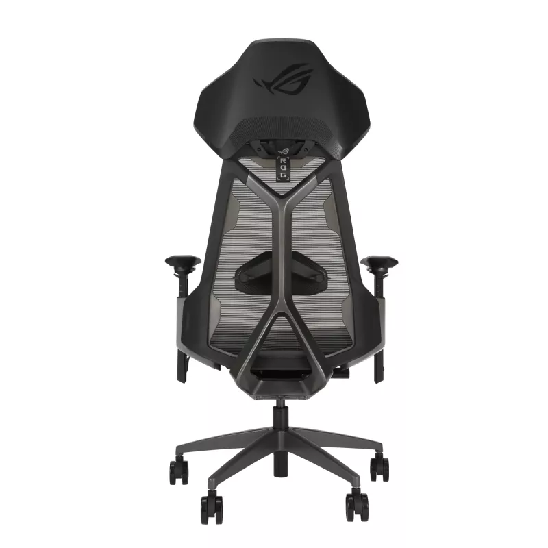 Fotel siatkowy ASUS ROG Destrier Ergo Mesh z oparciem siatkowym, czarny, 720mm 840mm 134cm