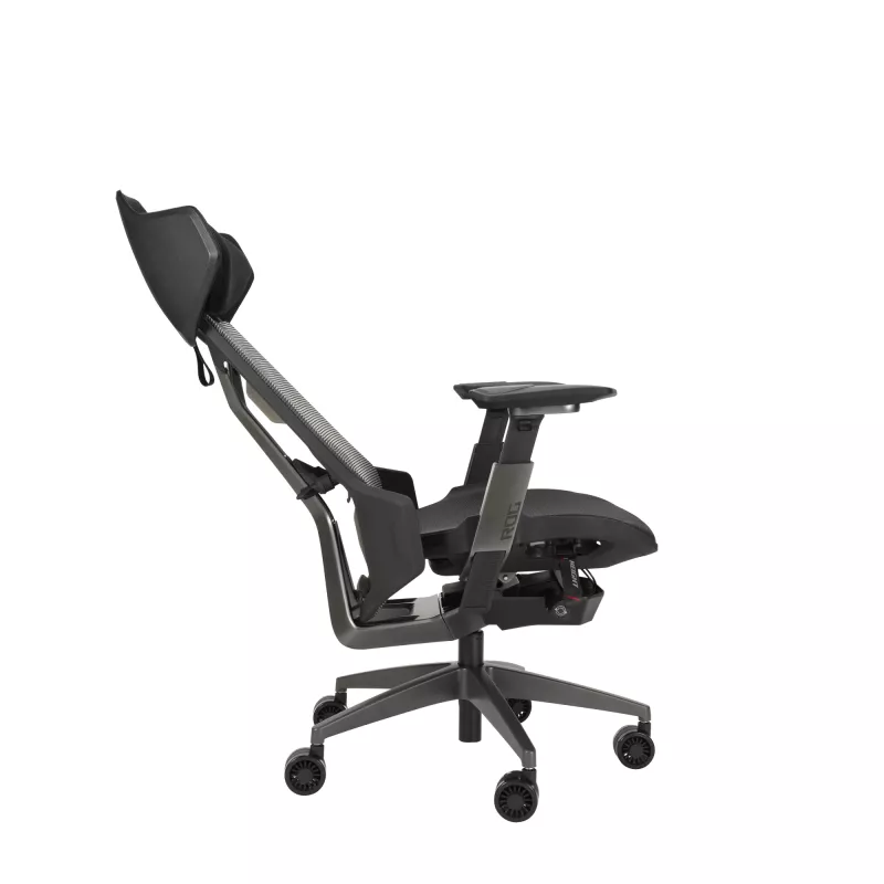 Fotel siatkowy ASUS ROG Destrier Ergo Mesh z oparciem siatkowym, czarny, 720mm 840mm 134cm