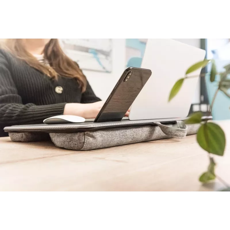 DIGITUS biurko na notebooka do 17 cali, mobilna przegródka, podkładka pod mysz