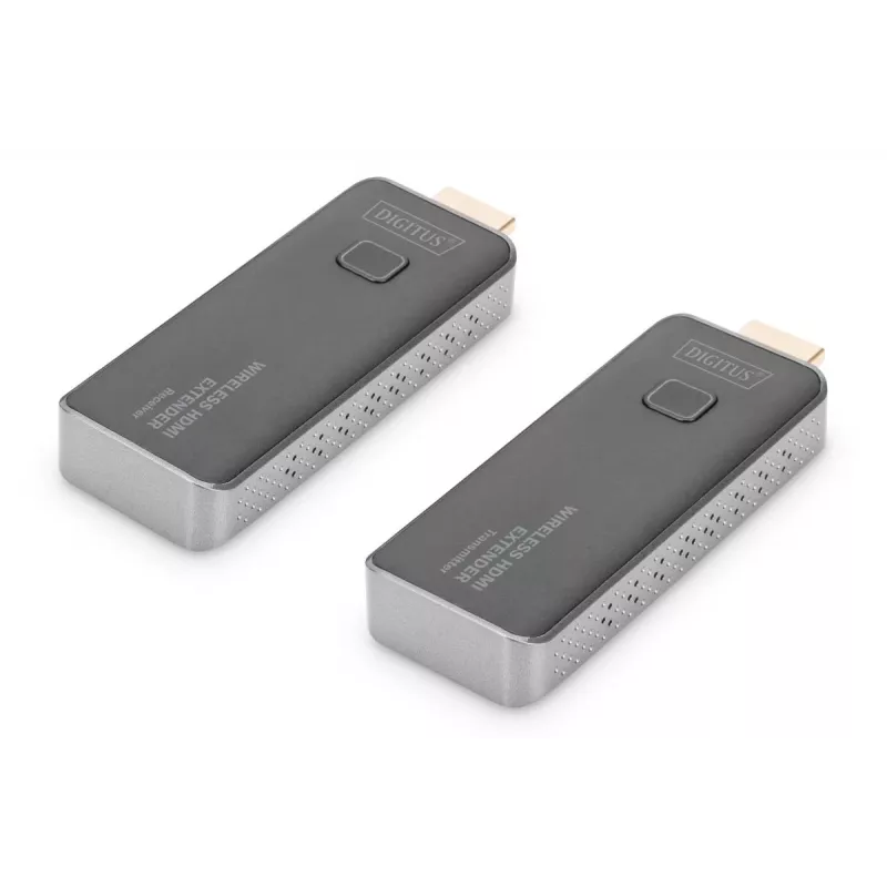 DIGITUS Bezprzewodowy zestaw przedłużacza HDMI, klucz sprzętowy 50 m, 1 do 1, Full HD