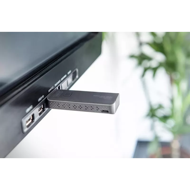 DIGITUS Bezprzewodowy zestaw przedłużacza HDMI, klucz sprzętowy 50 m, 1 do 1, Full HD