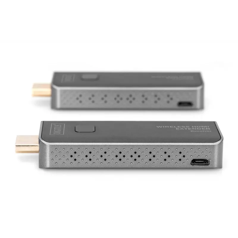 DIGITUS Bezprzewodowy zestaw przedłużacza HDMI, klucz sprzętowy 50 m, 1 do 1, Full HD