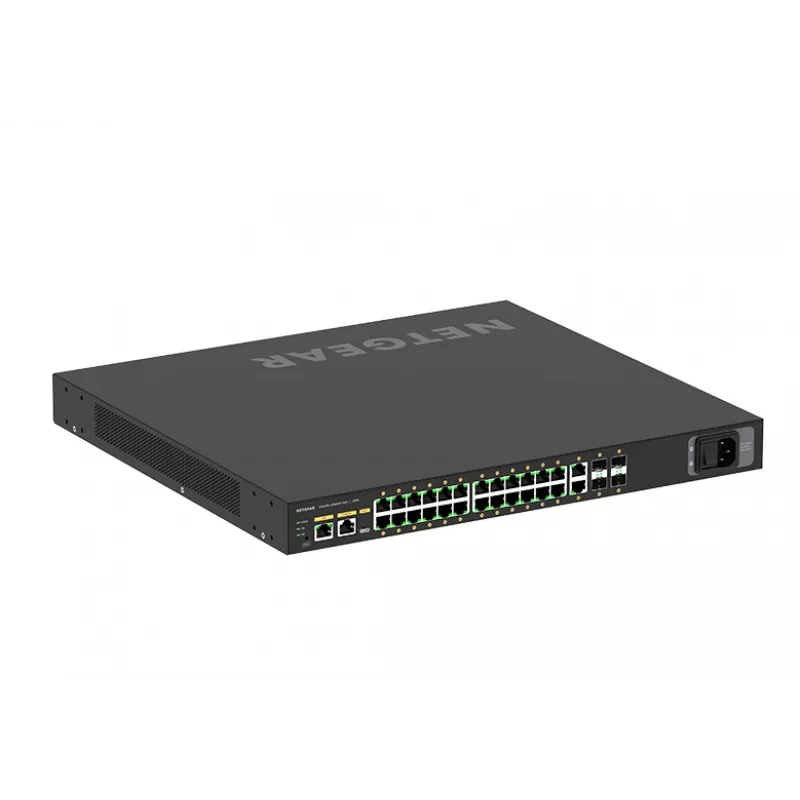 NETGEAR M4250-26G4XF-PoE+ Zarządzany przełącznik L2/L3 Gigabit Ethernet (10/100/1000) Power over Ethernet (PoE) 1U Czarny
