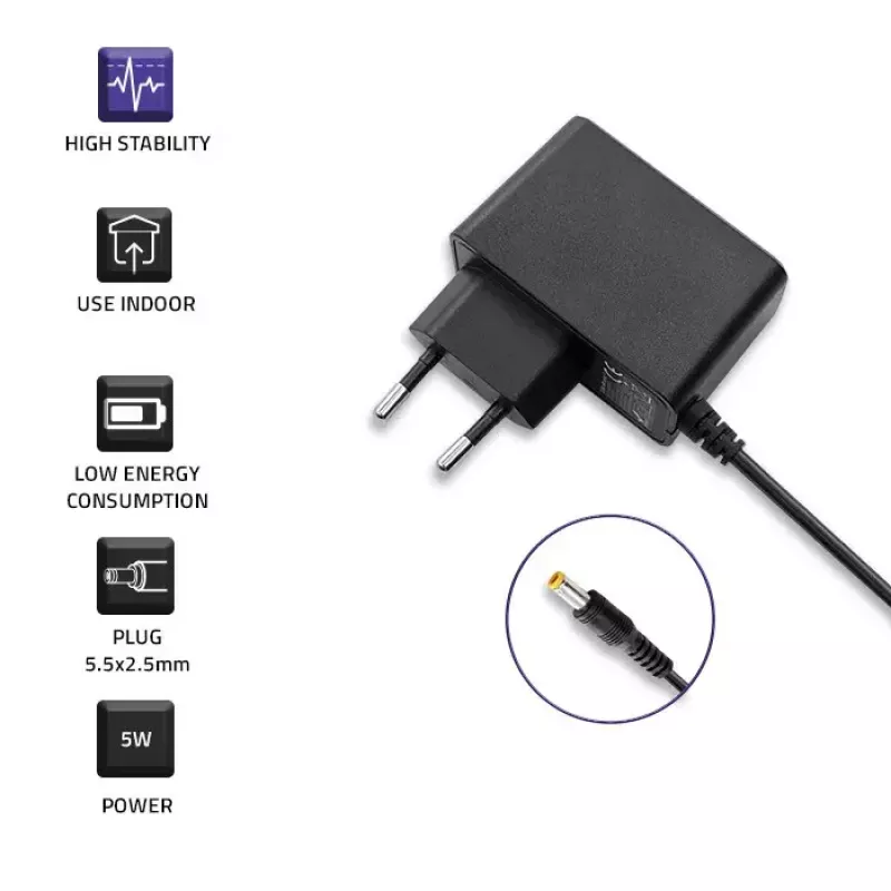 Zasilacz Qoltec 51021 Wewnętrzny Czarny 220-240V Przewód 1,4m