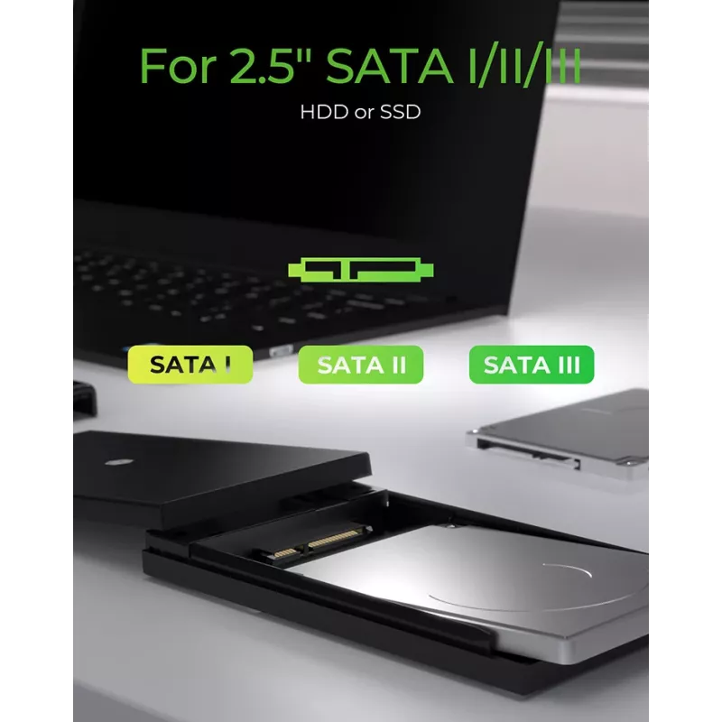 ICY BOX IB-200T-C3 Obudowa SSD Czarny 2.5 cala