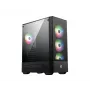 Obudowa PC MSI MAG FORGE 112R Midi Tower Czarna z hartowanym szkłem, 3x120mm przednie wentylatory, obsługa ATX/Micro‑ATX/Mini‑ITX