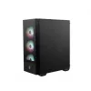Obudowa PC MSI MAG FORGE 112R Midi Tower Czarna z hartowanym szkłem, 3x120mm przednie wentylatory, obsługa ATX/Micro‑ATX/Mini‑ITX