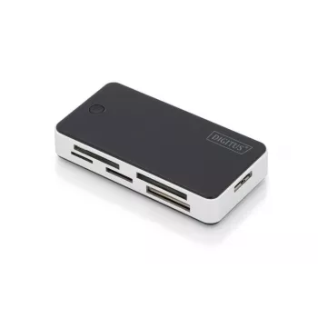 Czytnik kart DIGITUS USB 3.0 obsługujący karty MS/SD/SDHC/MiniSD/M2/CF/MD/SDXC z kablem połączeniowym USB A 1M