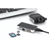 Czytnik kart DIGITUS USB 3.0 obsługujący karty MS/SD/SDHC/MiniSD/M2/CF/MD/SDXC z kablem połączeniowym USB A 1M