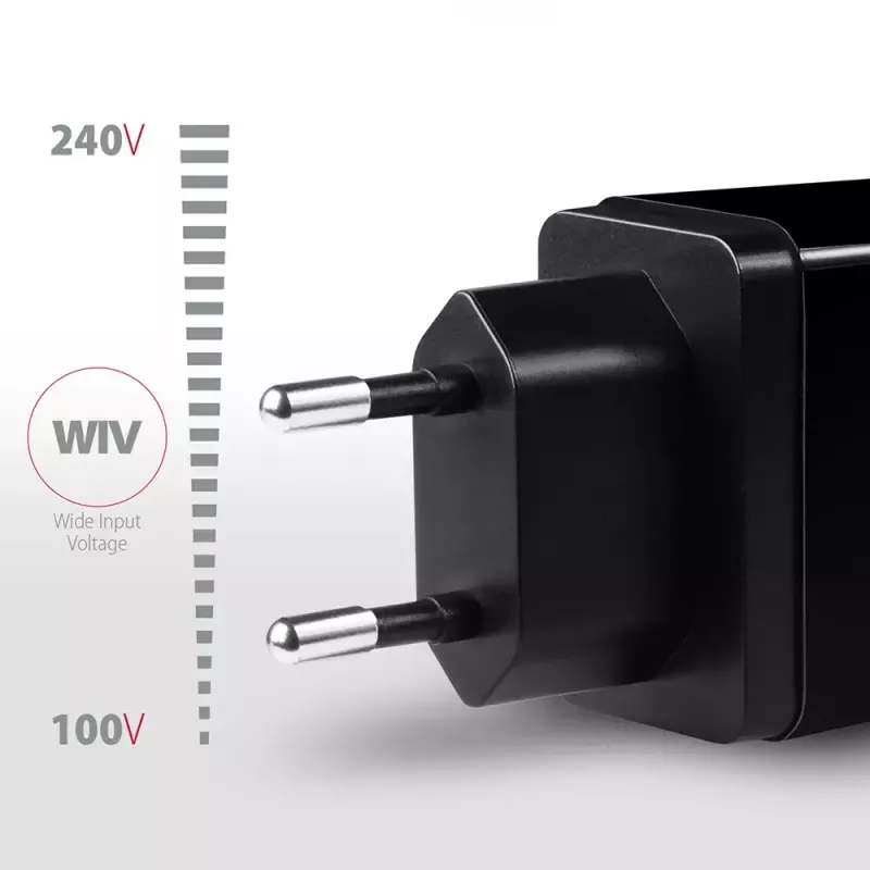 Ładowarka ścienna AXAGON ACU-QS24 QUICK and SMART, 2x port USB QC3.0/AFC/FCP + 5V-1,2A, 24W