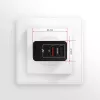 Ładowarka ścienna AXAGON ACU-QS24 QUICK and SMART, 2x port USB QC3.0/AFC/FCP + 5V-1,2A, 24W