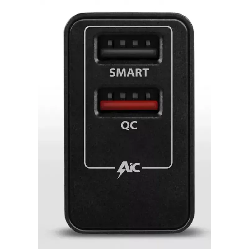 Ładowarka ścienna AXAGON ACU-QS24 QUICK and SMART, 2x port USB QC3.0/AFC/FCP + 5V-1,2A, 24W