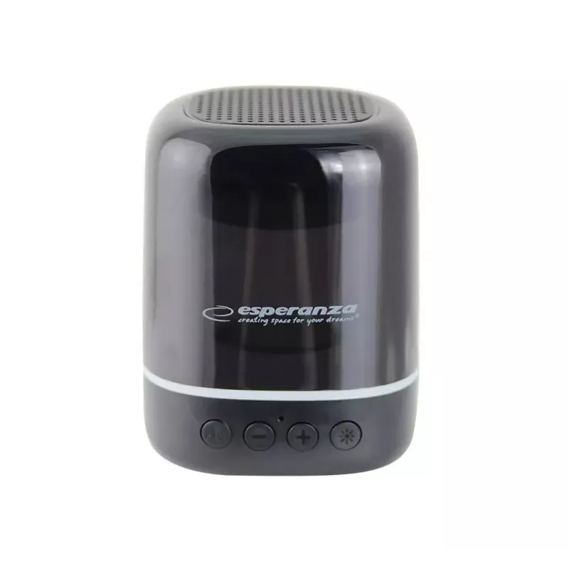 Głośnik przenośny ESPERANZA EP154, 3W RMS, Bluetooth 5.0, MicroSD, FM, 4 godz. odtwarzania, czarny