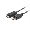 LANBERG Adapter przejściówka kabla DisplayPort HDMI czarny