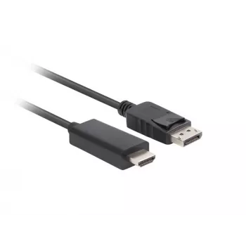 Kabel DisplayPort – HDMI LANBERG CA-DPHD-11CC-0050-BK, DisplayPort 1.1 (męski) – HDMI (męski), 5 m, 1080p, 60 Hz