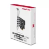 Karta PCIe Axagon PCEU-43RS - 4 porty USB 5 Gb/s, podwójne zasilanie, Renesas PD720201, SP i LP
