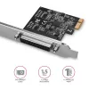 Axagon PCEA-P1N PCIe - adapter 1x port równoległy z SP i LP, PCIe, równoległy, żeński, pełna wysokość / niskoprofilowy, PCIe 2.0, Chiny