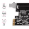 Axagon PCEA-P1N PCIe - adapter 1x port równoległy z SP i LP, PCIe, równoległy, żeński, pełna wysokość / niskoprofilowy, PCIe 2.0, Chiny