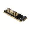 Axagon PCEM2-1U PCIe x16/x8/x4 - adapter M.2 NVMe M-key 1U
