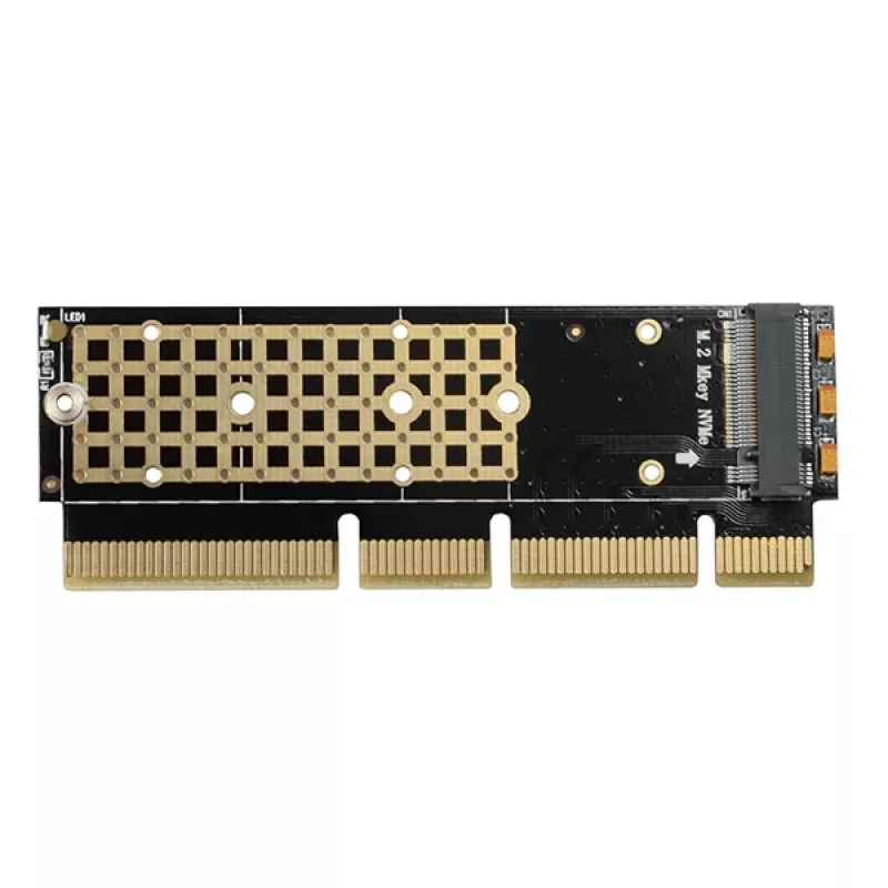 Axagon PCEM2-1U PCIe x16/x8/x4 - adapter M.2 NVMe M-key 1U