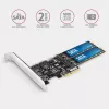 Kontroler Axagon PCES-SA4M2 PCIe 2x wewnętrzny port SATA 6G + M.2 B-key karty interfejsowe/adapter M.2, SATA