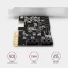Kontroler PCIe Axagon PCES-SA4X4 - 4x wewnętrzne porty SATA 6G, ASM1164, SP i LP